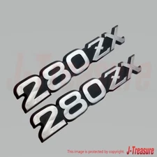 NISSAN 280ZX S130 79-83 Genuine Front Side Emblem "280ZX" 63805-P9700 x2 Set OEM