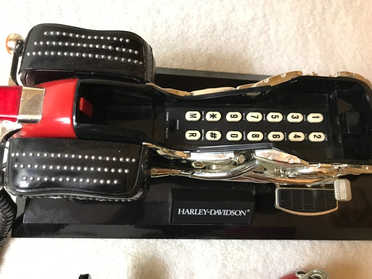 Vintage Harley Davidson Motorcycle Telephone, Push Button | eBay