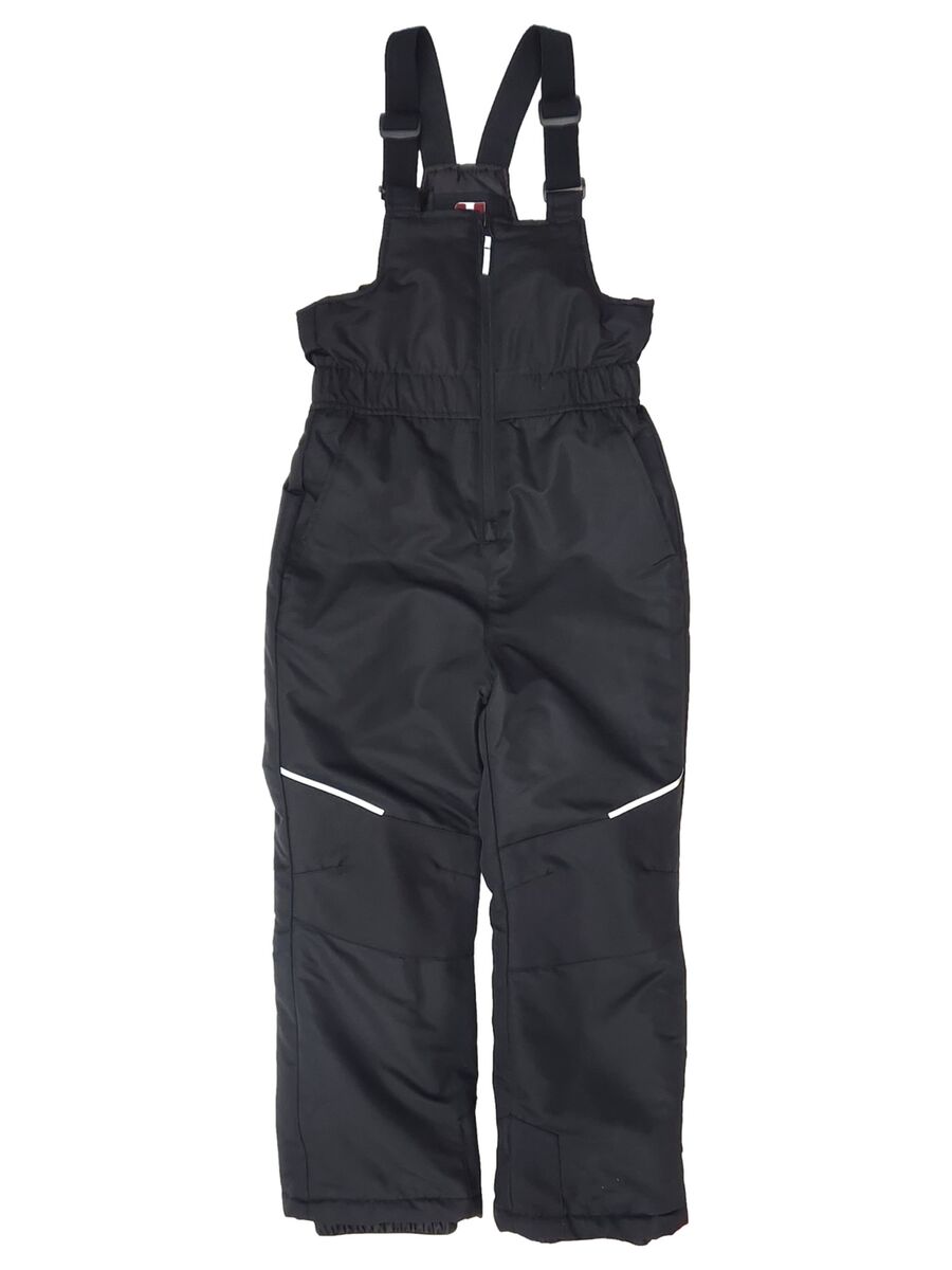 Swiss Tech Boys Black Zip Front Snow Bibs Ski & Snowboard Swiss Tech Boys Black Zip Front Snow Bibs Ski & Snowboard