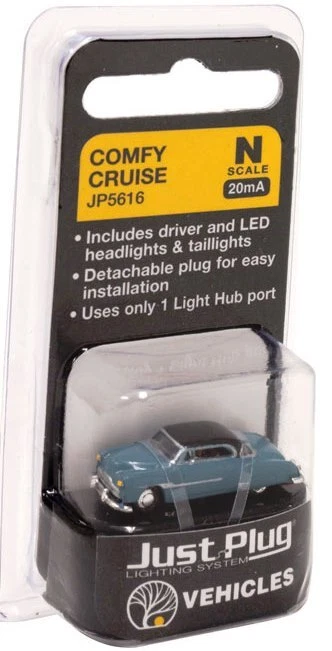 N Scale - "Comfy Cruise" Just Plug Illuminated Vehicle,  WOO-JP5616 - Image 4 of 4