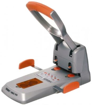Rapid Registraturlocher Bürolocher Supreme HDC150/2, silber/orange