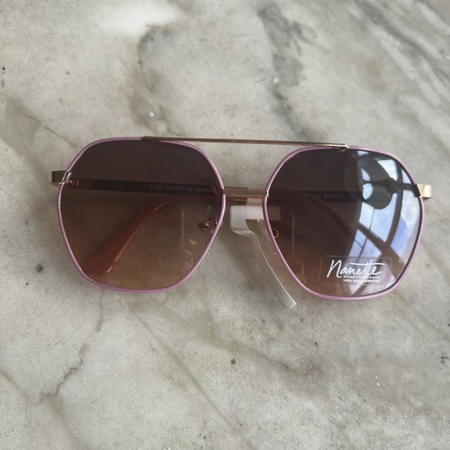 Nanette Lepore NN331 Sonnenbrille Roségold/Lila Neu mit Etikett - Bild 9 von 12