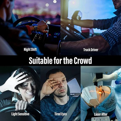 Mens Polarized Pilot Sunglasses Driving Outdoor Sport Glasses Anti Glare HD Lens - Picture 4 of 22