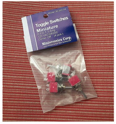 Miniatronics Toggle Switches Miniature 36-260-04 (4pcs)