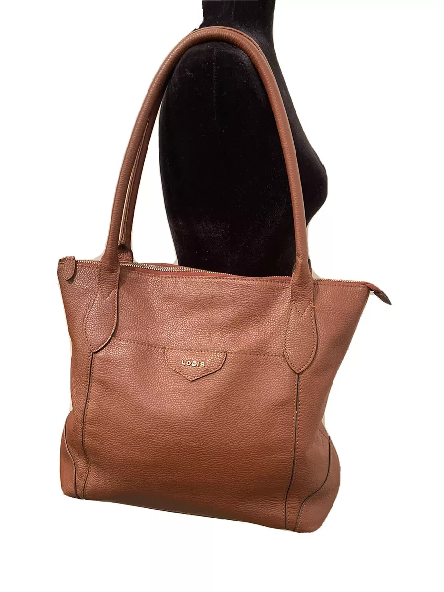 Tote Bag - Chestnut and Natural Leather