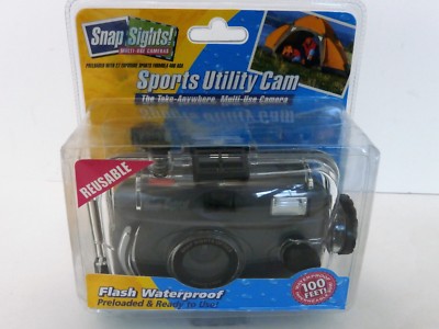 Snap Sights Sport Utility Cam Underwater Camera Pre-Loaded Reusable NIB