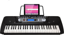 54 Key Keyboard Piano with Power Supply, Sheet Music Stand