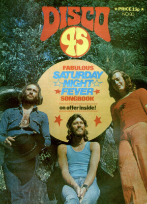 DISCO 45 MAGAZINE 1978 . BEE GEES FRONT COVER . ROLLING STONES