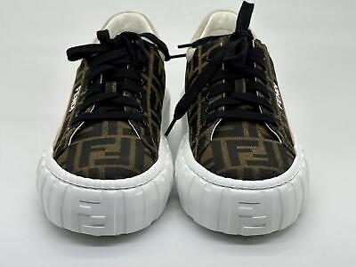 Fendi FF Jacquard Low-Top Sneakers