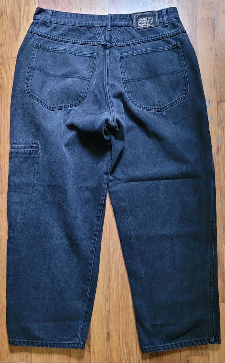 Vintage Marithe Francois Girbaud Mens Y2K Jeans Black Wide Vintage Marithe Francois Girbaud Mens Y2K Jeans Black Wide