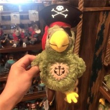 Disney Parks Disneyland Pirates of the Caribbean Plush Green Parrot Bird
