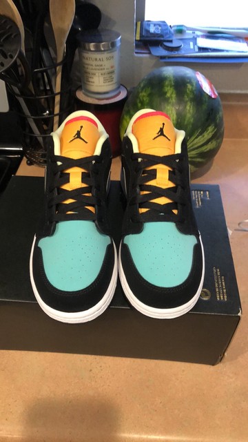 Nike Air Jordan 1 Low SE GS Biohack Aurora Green Cv9844 013 Size 6.5y for sale online | eBay