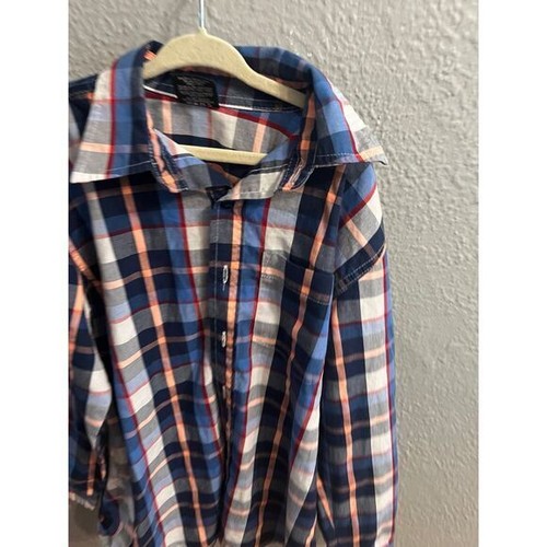 Boys American hawk long sleeve button up plaid size 10 - Picture 4 of 8