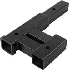 4000 LB Dual 2" Trailer Hitch Receiver Rise-Drop Adapter Extender Extension Tow