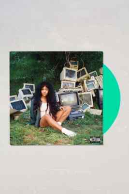 SZA Ctrl 2XLP Limited Green Vinyl Record Album Used