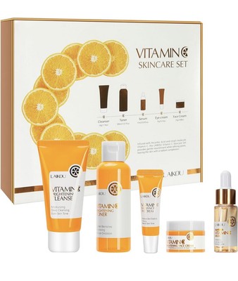 LAIKOU Skin Care Set Vitamin C Women Beauty Gift Sets Skin Care Kit Sealed