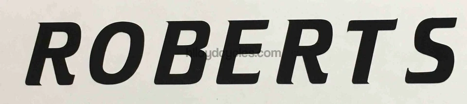 Roberts D.O.G.S. B.O.L.X. Top tube decal