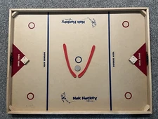 Carrom Nok Hockey Game Indoor Wooden Large Board With Sticks And Puck 47” By 35”