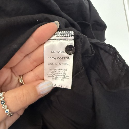 THESHIRT Rochelle Behrens Dress Women’s Size Small Tiered Black Ruffle NWT - Picture 4 of 5