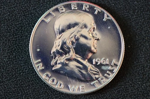 1961 PROOF Franklin Half Dollar 90% Silver *BF12