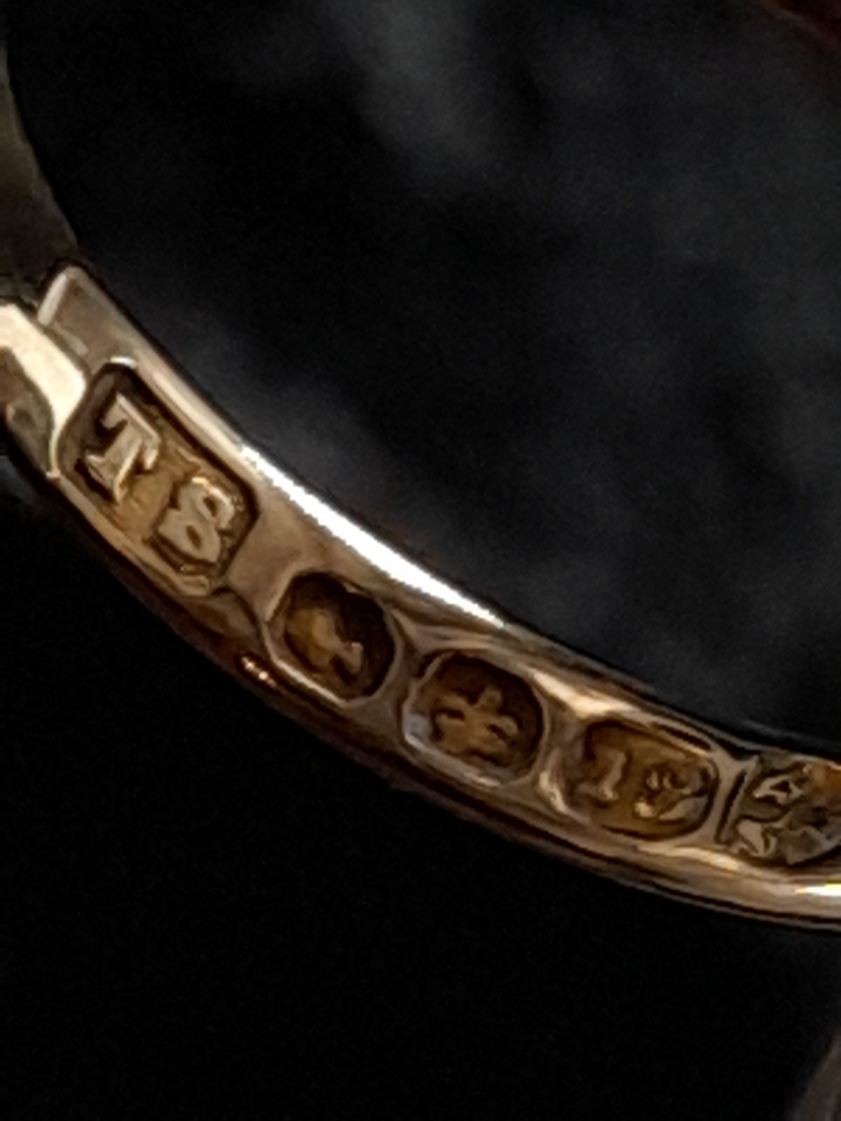 18ct gold Victorian wedding ring original Box Size M, 1.82g Newcastle Assay Rare image 6