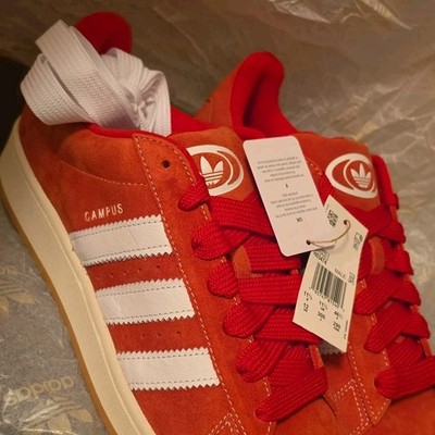 New Adidas Campus 00s Scarlet Gum Suede Low Top Lace-Up Sneaker 12 Men 2023