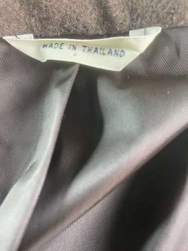Vintage GAP Sport Coat Large Taupe Wool Polyester Solid Classic Premium 90s - Picture 12 of 13