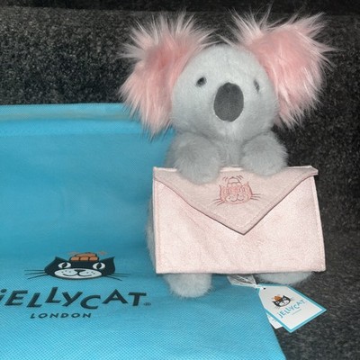Jellycat Koala mit Nachricht Brandneu mit Etikett ORIGINAL von Jellycat mit Staubbeutel  
