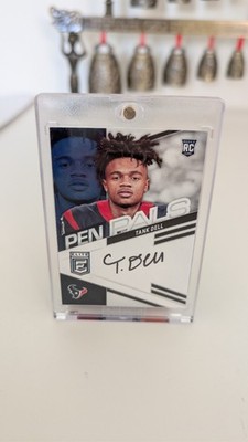 Tank Dell RC Auto   2023 Panini Elite Pen Pals   On Card Autograph   Texans