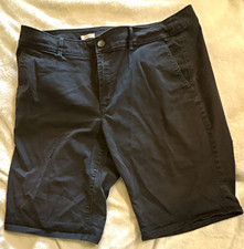 Women s LOFT Classic Bermuda 9 inseam Shorts Size 16 grey Pockets Flat Front