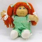 Vintage 1984 Cabbage Patch Doll Red Dbl Ponies Blue Eyes Green Outfit HM2