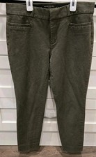 Banana Republic women's Sloan Dark Green Slim Ankle Pants size 2