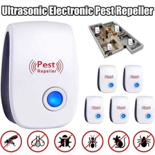 6 Pack Ultrasonic Plug in Pest Repellent Control  Mosquitoes Rats Mice Bugs
