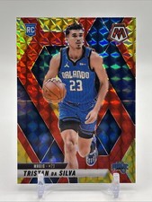 2024-25 Panini Mosaic Tristan da Silva RC #230 Choice Fusion Red & Yellow /75 SP