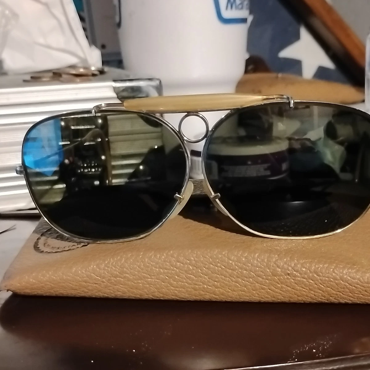 Ray-Ban Gold Aviator Sunglasses for Men for sale | eBay