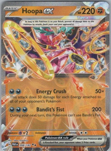 Hoopa ex #98/182 (Holo) (NM) SV04: Paradox Rift PAR Pokemon
