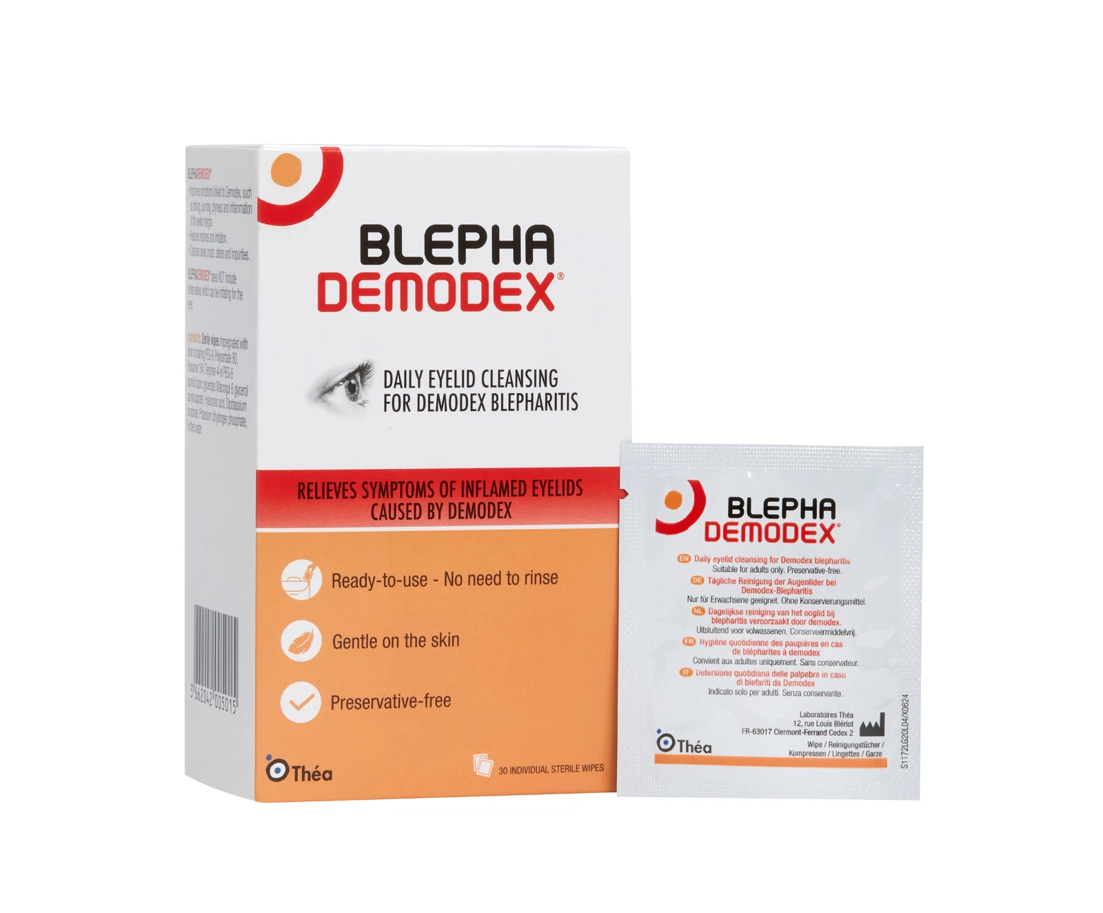**Blephademodex 30 Preservative-Free Wipes**