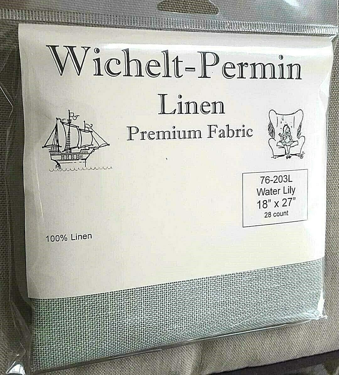 Wichelt Permin Kreuzstichstoff – 100 % Leinen, 32 Karat, 45,7 X 68,6 Cm, In Grün