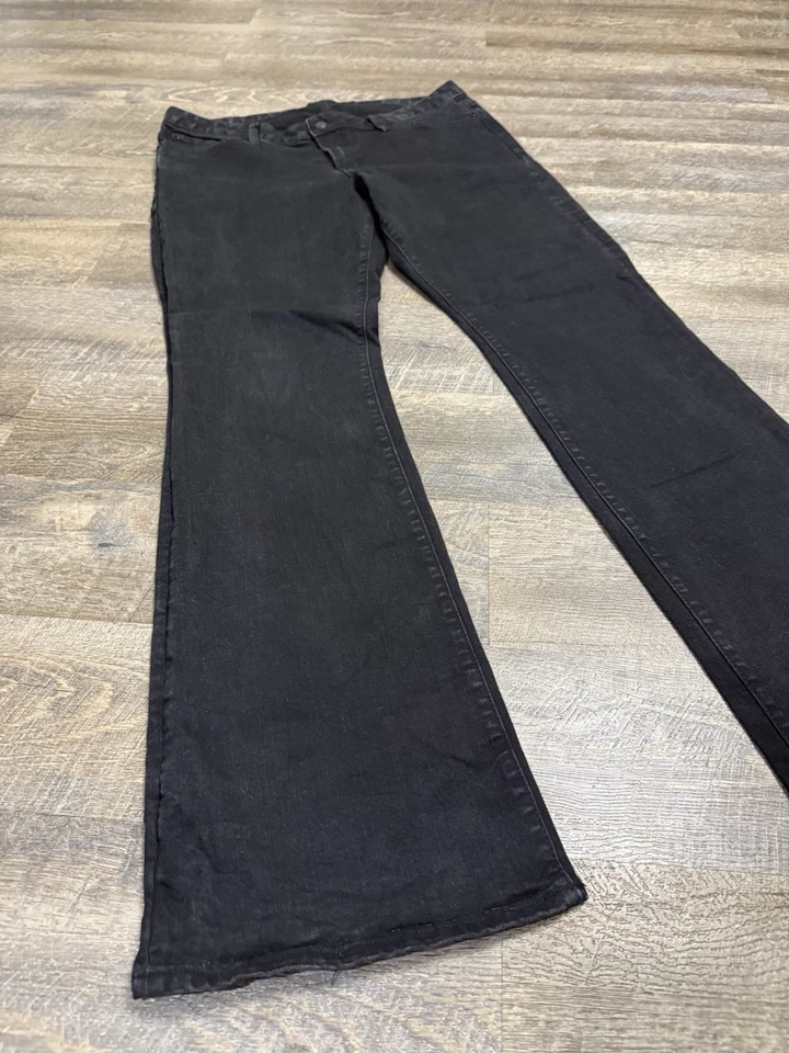 GAP 1969 Long and Lean Black Denim Flare high riseJeans Womens Size 33/Tall - Image 2 of 4