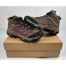 Merrell Women's Moab 3 Mid WP Hiking Boots Bracken/Purple Size 8.5 NIB 05S