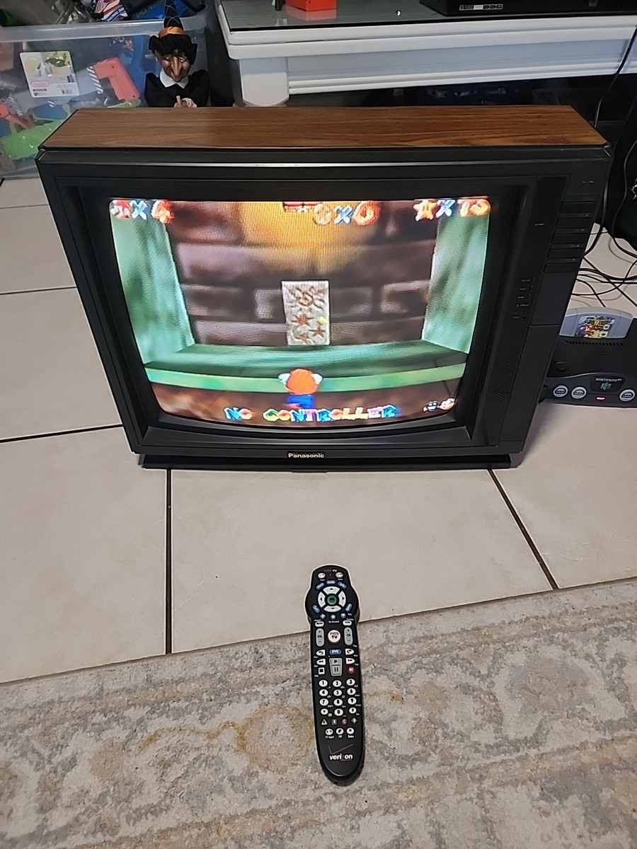 Vintage TV Panasonic Wood Grain CTM-1942R April 1991 (Works