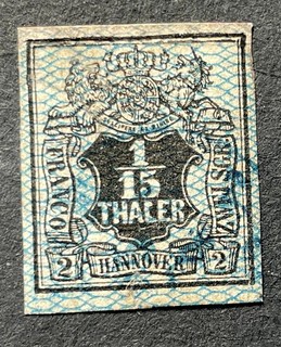 Briefm. Altdeutschl. Hannover MiN. 11 gestempelt