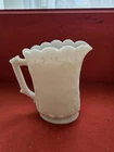 EAPG Westmoreland Specialty Glass SCROLLED SPRAY Milk Creamer Scalloped