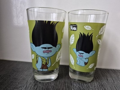 2 Trinkgäser, Trolls, Dream Works, Merchandising,  2016 | Zustand Neuwertig