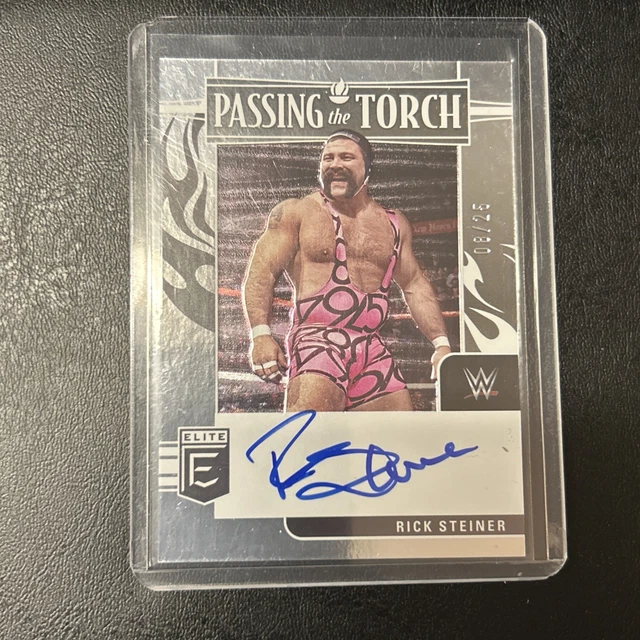 2023 Donruss Elite Passing the Torch Dual Auto Rick Steiner/Bron Breakker #/25