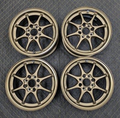 JDM RAYS VOLK RACING CE28N 146J +45 PCD 100 4-hole Bronze 4-Book Set R No Tires