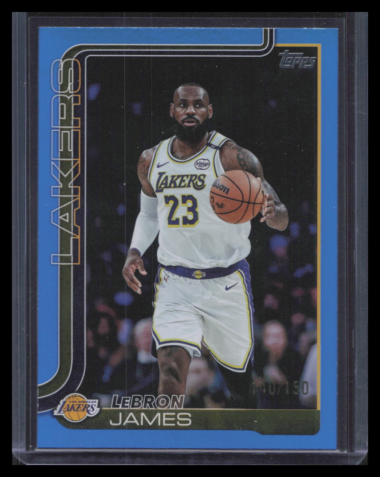 LeBron James 2025-26 Topps #150 Blue Rainbow #/150