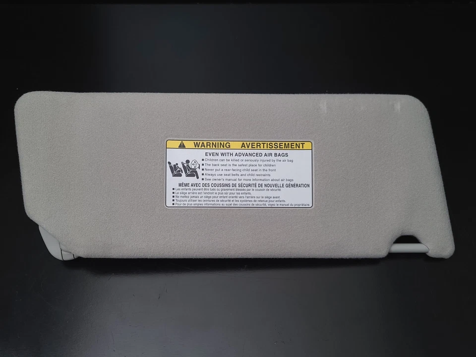 Parasol izquierdo Toyota Camry 2002-2006 lado del conductor parasol OEM tela tostada Foto 2 de 4