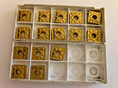 New Seco Turning Inserts.       ( SNMG120412-MF3  TP30)           Lot of 15 Pcs.