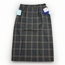 Vintage New Old Stock 50s Plaid Pencil Midi Skirt Rockabilly 26 Shipmates NWT